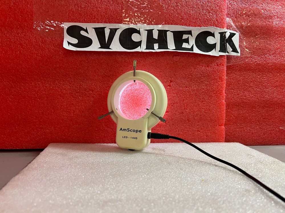AmScope LED-144S Adjustable Microscope Compact Ring Light