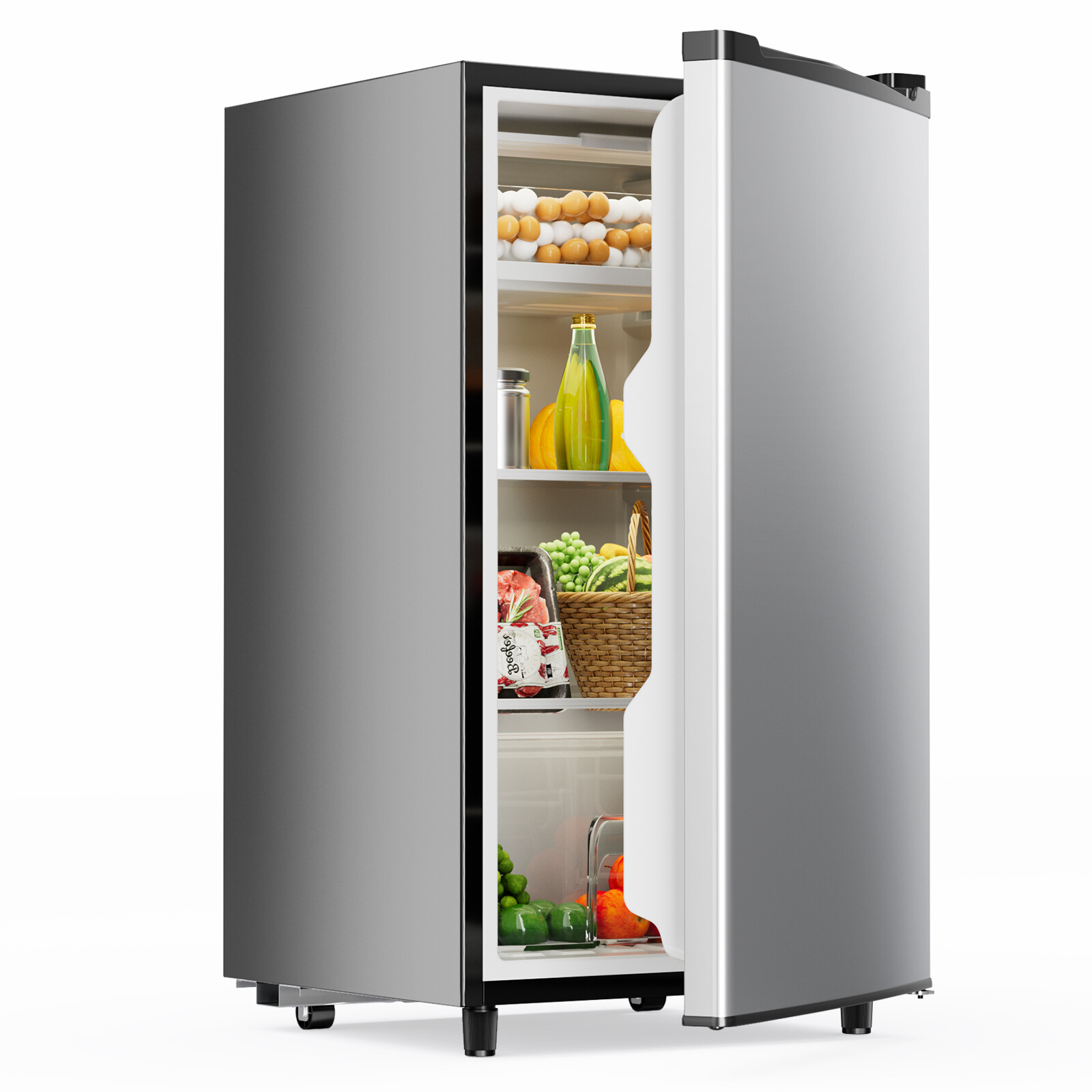 Mini Fridge 3.2 Cu.Ft Refrigerator with Freezer Low Noise Adjustable Thermostat