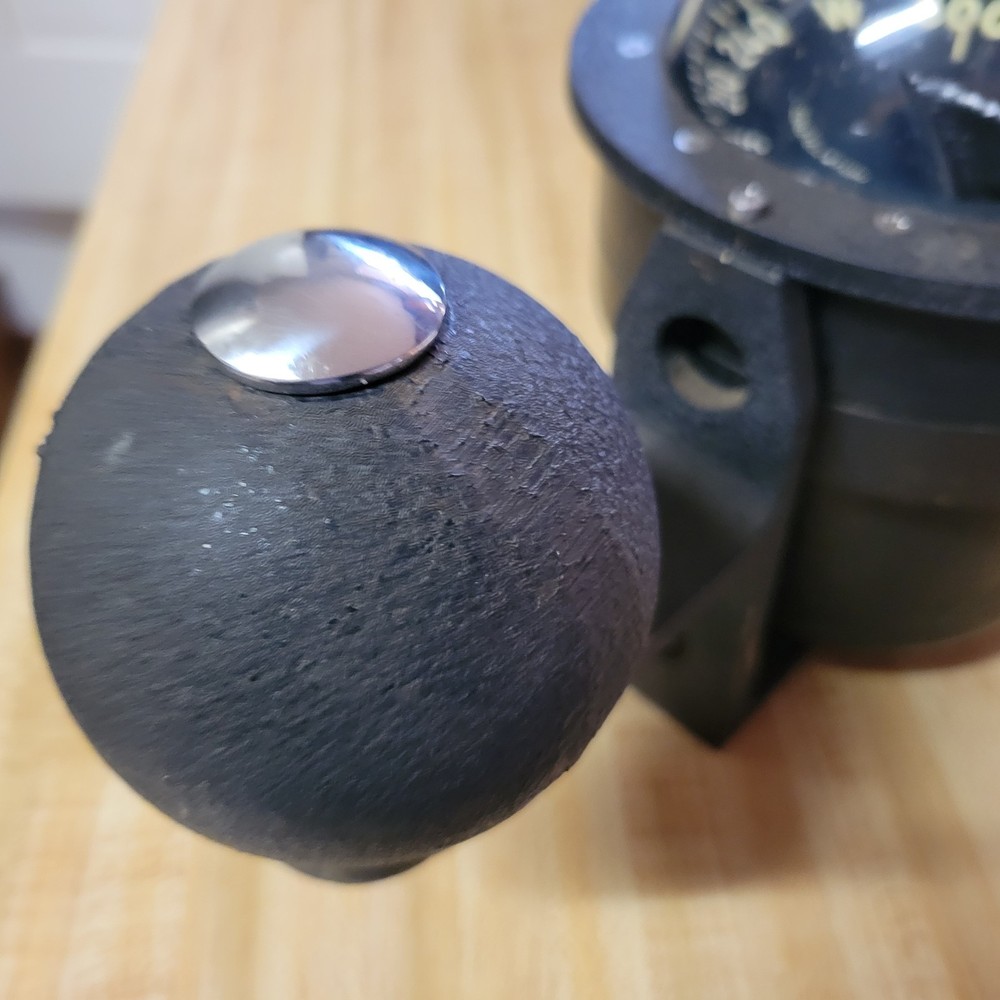 VINTAGE DANFORTH CONSTELATION COMPASS-BINNACLE WITH COMPENSATING BALLS AND CASE