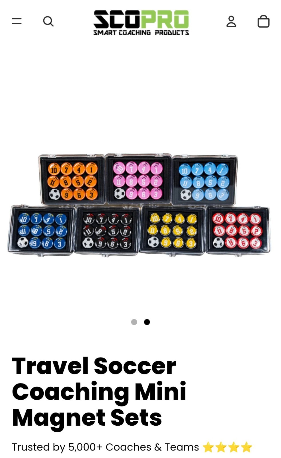 ScoPro Travel Soccer Coaching Mini Magnet Sets Light Blue Color