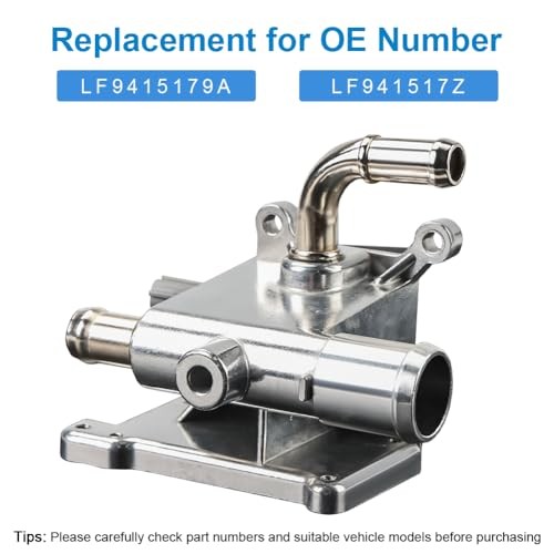 Aluminium Engine Coolant Thermostat Housing Compatible with 2006-2015 Mazda 3