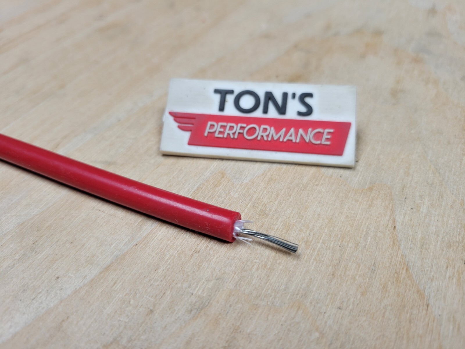 Universal 8mm Red silicone SOLID WIRE CORE SPARK PLUG WIRE by the foot 0 ohms/ft