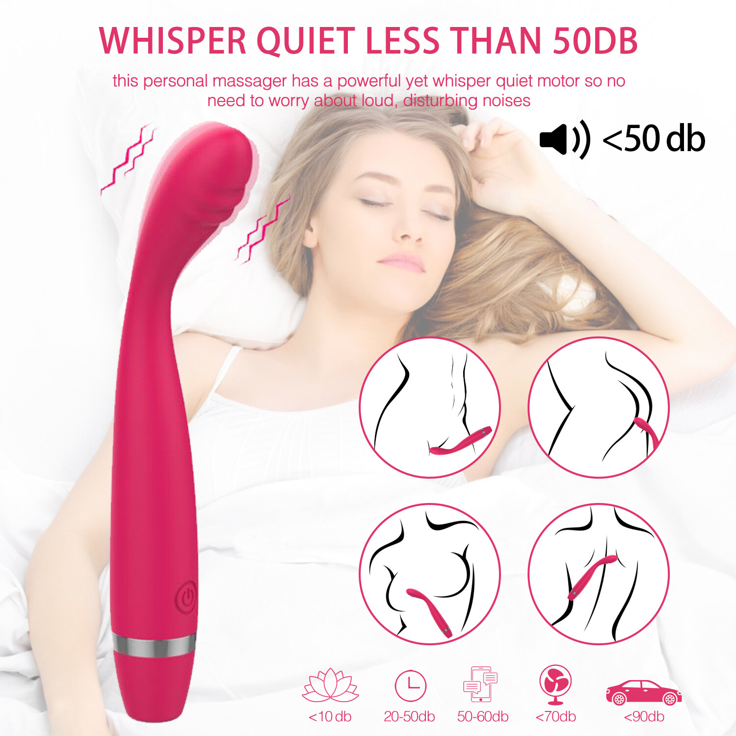 Sex Toys for Women Orgasm-Vibrator-Clit-G-Spot-Dildo-Massager-Rechargeable-Anal