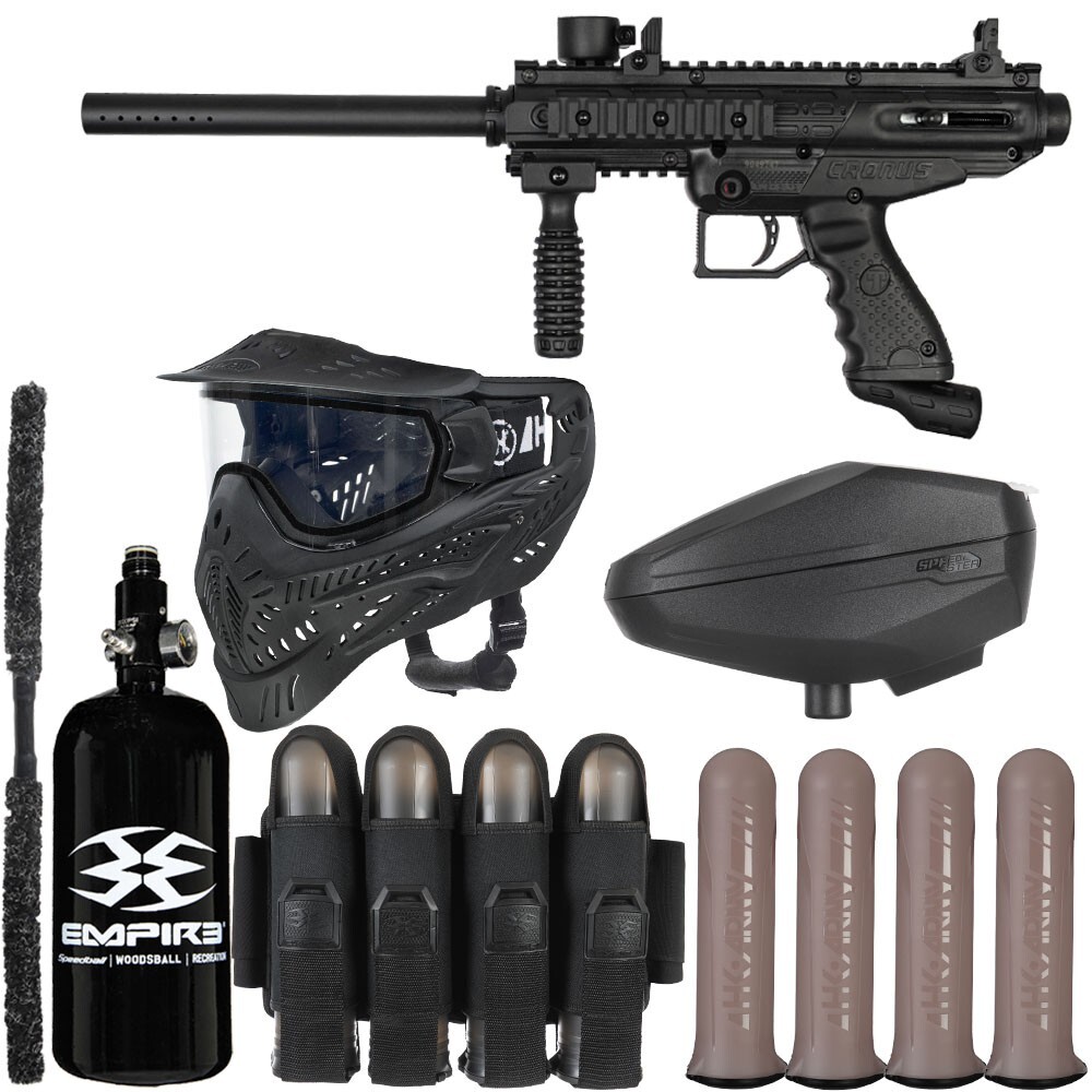 NEW Tippmann Cronus Basic Rivalry Paintball Gun Package Kit - (Black/Black)