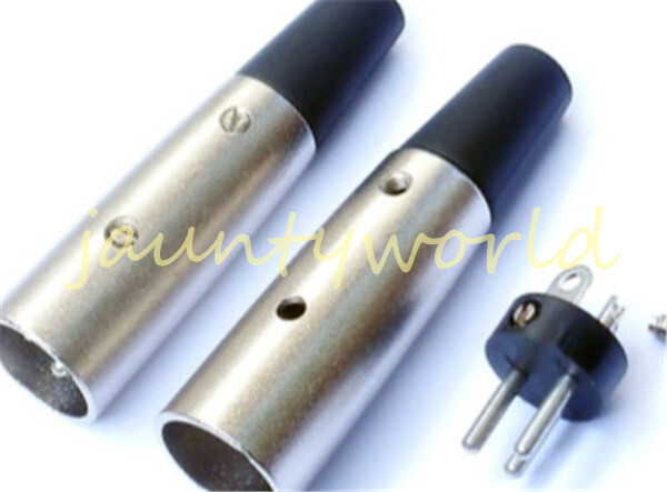 1PCS MicrophPatch XLR Male Plug Connector 3-pin