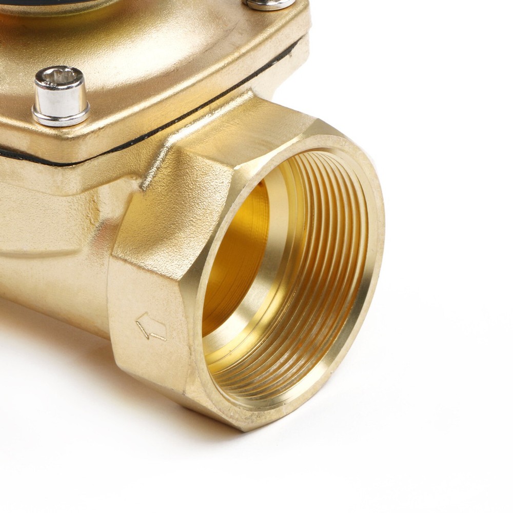 U.S. Solid 2 inch Electric Solenoid Valve 110V AC Brass