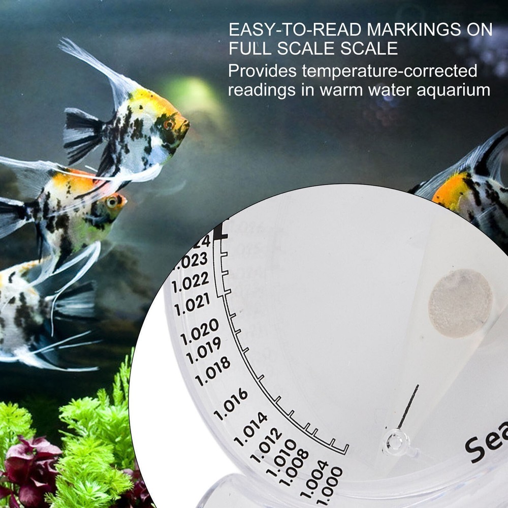 Sea Hydrometer Salinity Specific Gravity Test Saltwater Concentration Aquarium