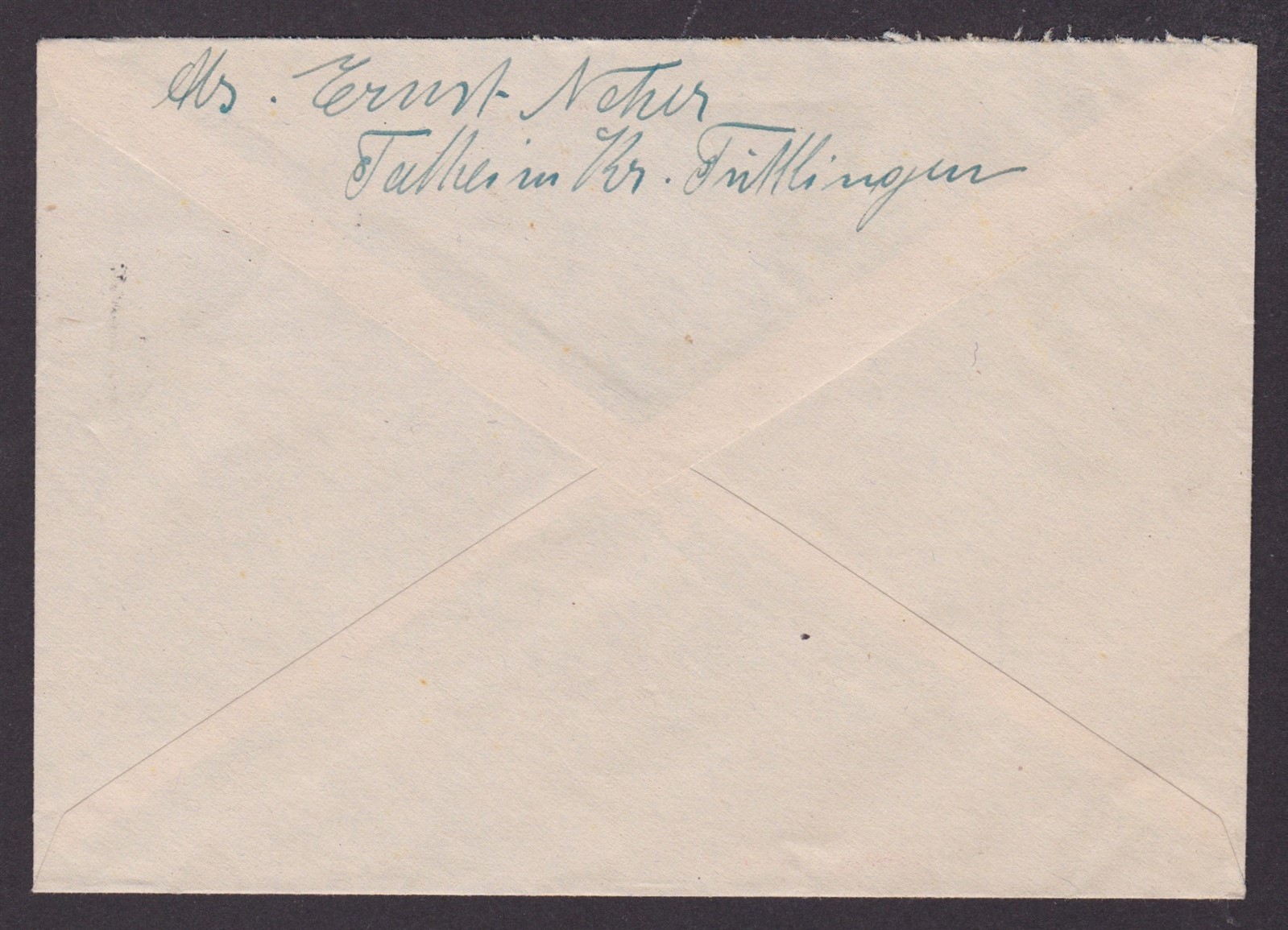 GERMANY 1949 Württemberg French zone, Cover from Tuttlingen