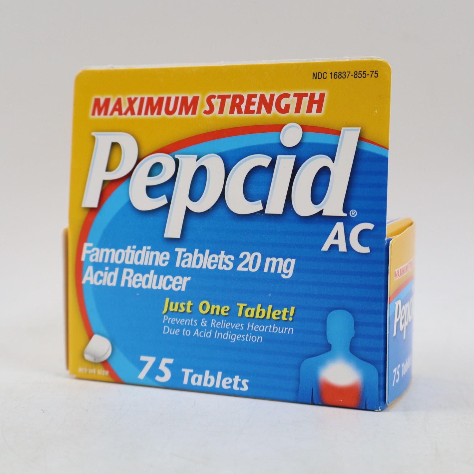 Pepcid AC Digestive Treatment Famotidine 20mg Acid Reducer 75 Tablet EXP 3/2026+