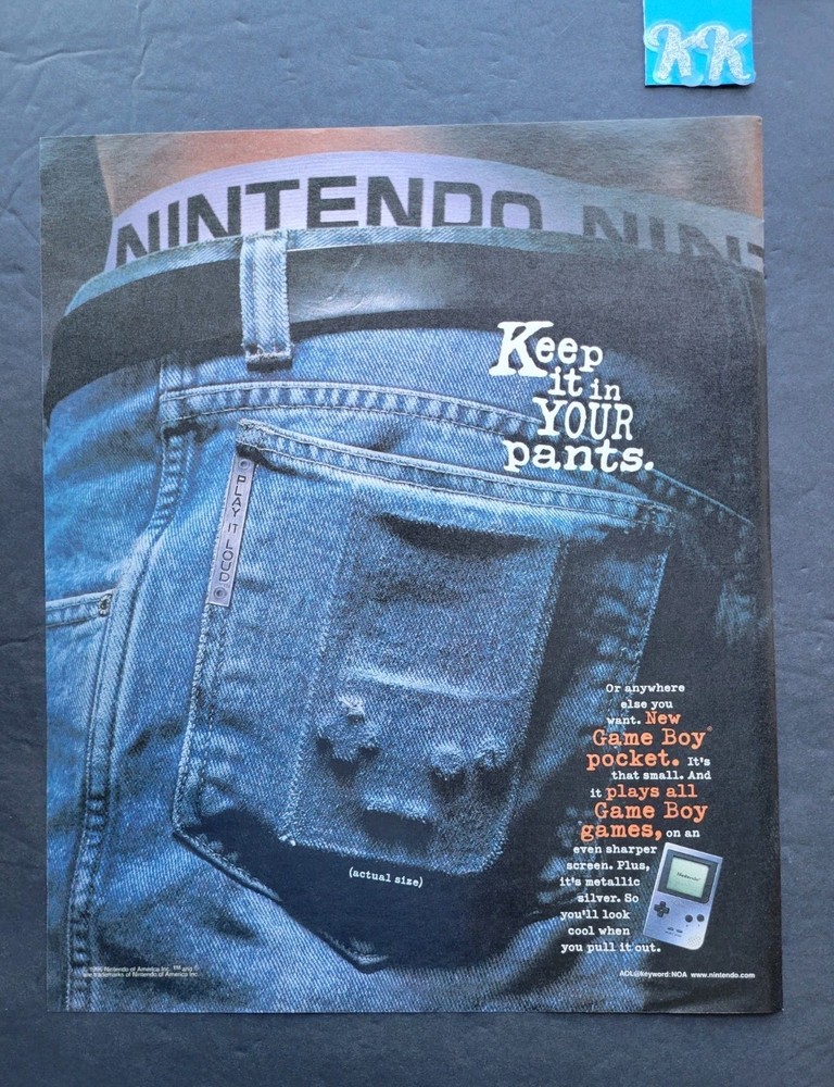 Nintendo Game Boy Pocket Promo Print Advertisement 1996