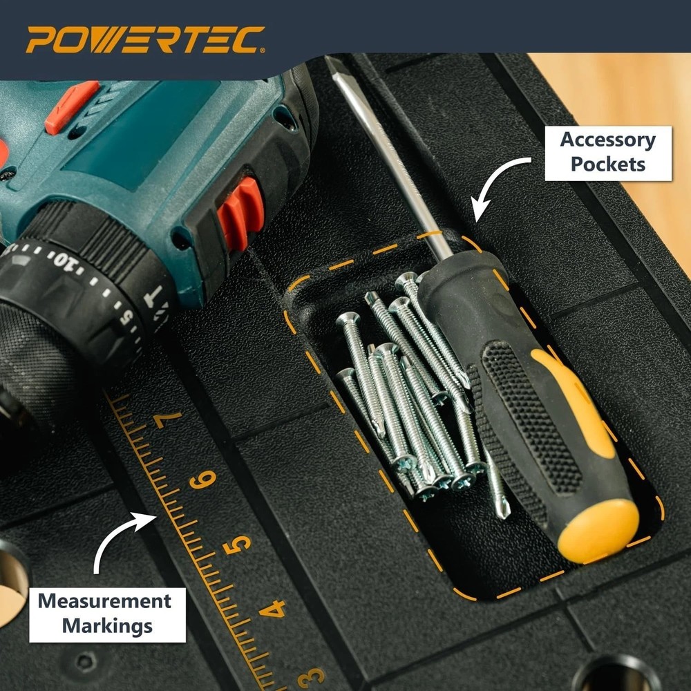 Engineering-Grade Portable Folding Workbench - 1650 lbs Load, 23 lbs Lightweight