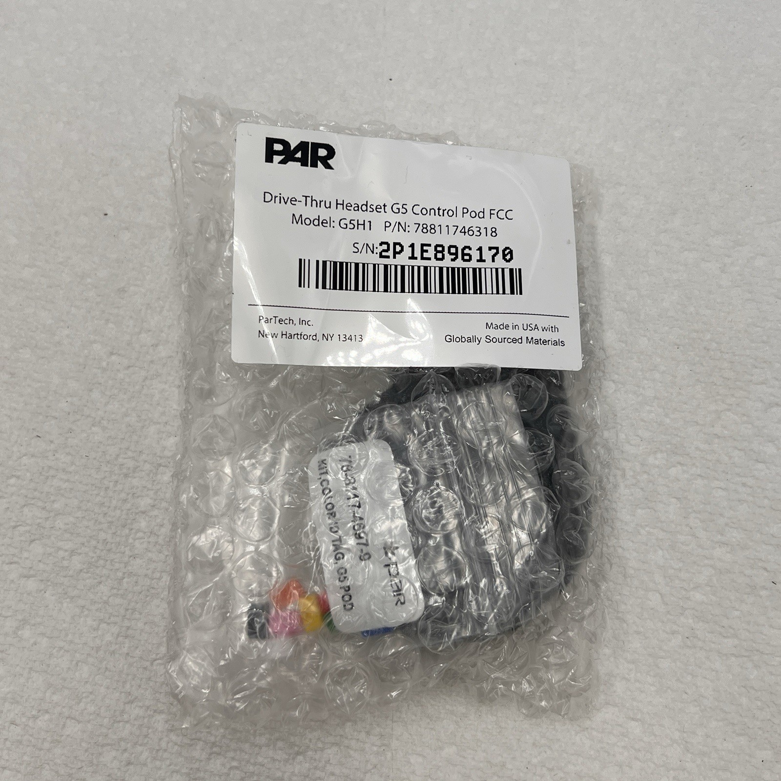 NEW 3M/PAR G5 G5H1 Drive-Thru Communications Control Pod Head Set Part