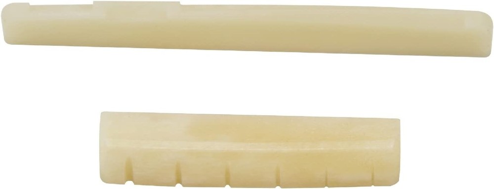 Unbleached Bone Guitar Bridge Saddle & Nut Set