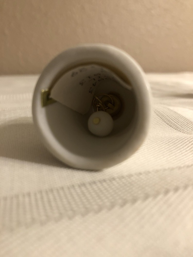 Illinois State Flower & Bird Mini Ceramic Bell