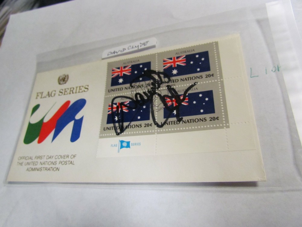 David Clyde Signed Autographed First Day Cover Envelope