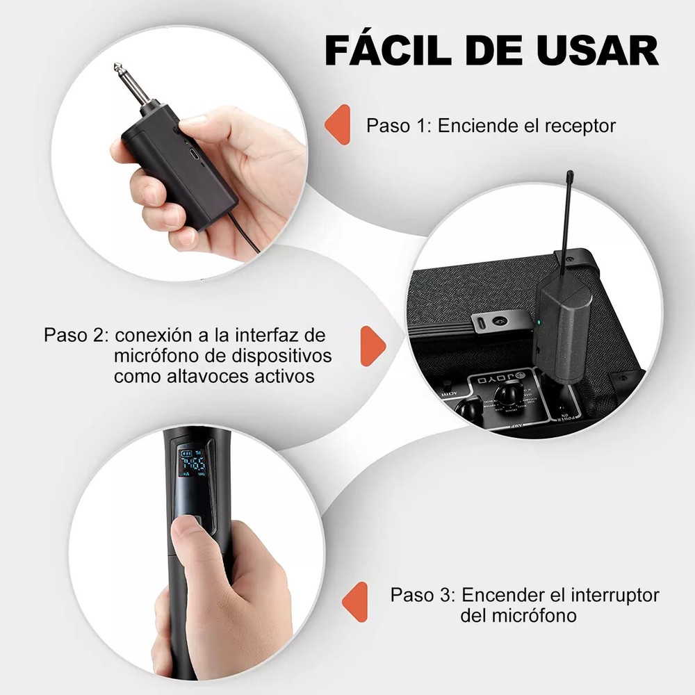 Professional UHF Wireless Microphone Handheld Mic System Karaoke W/Receiver US