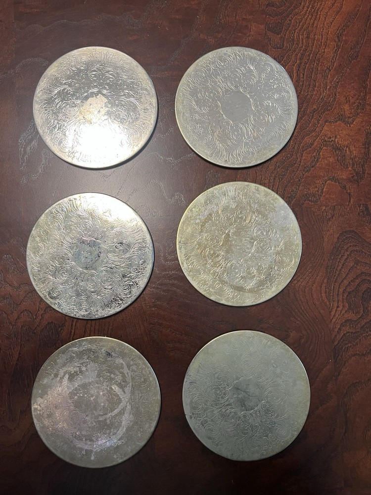 Vintage Coaster Holder W/6 Coasters