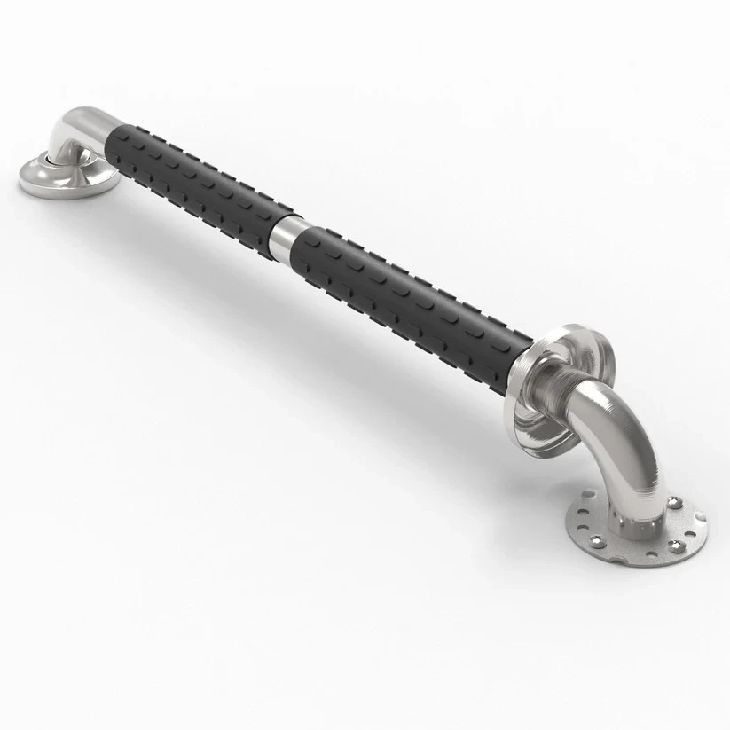24 inches Bath Safety Grab Bar with Soft Anti-Slip Grips, ADA 500lbs Loading Cap
