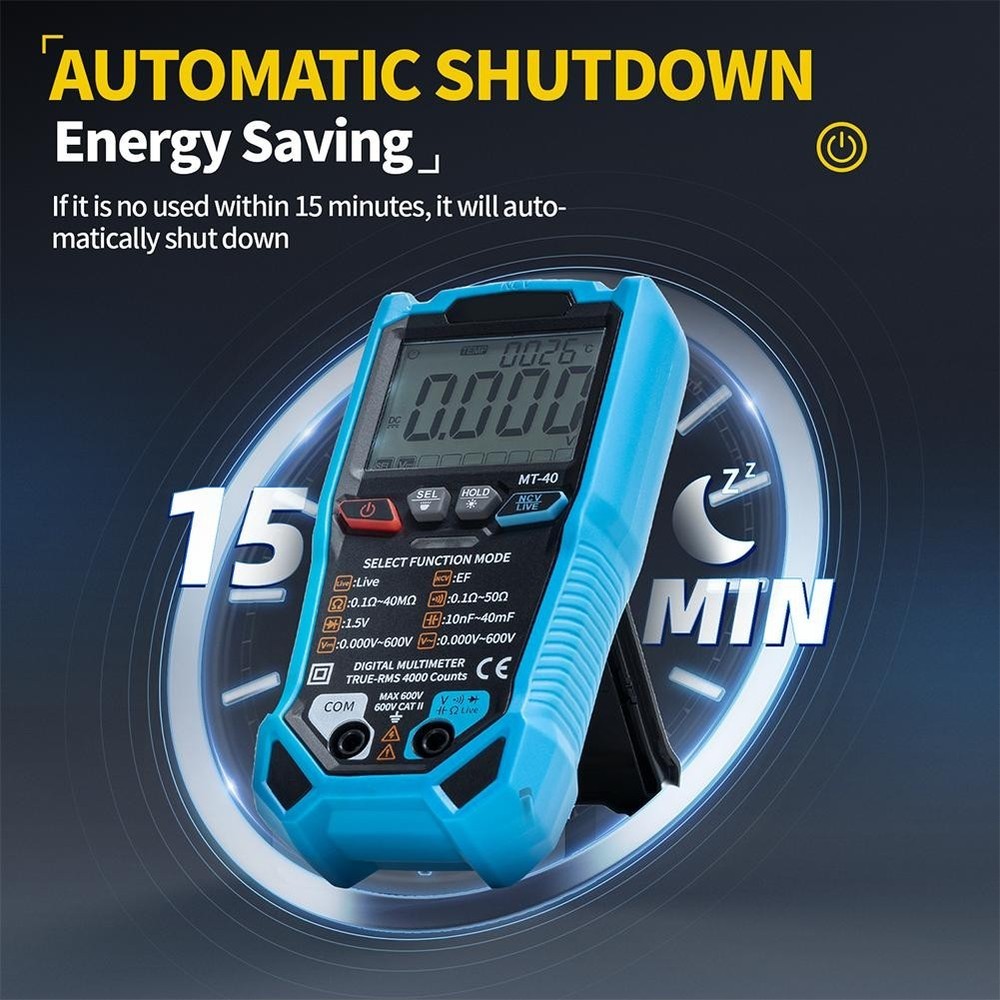 MT40 Digital Multimeter with High Definition Display and Fast Sampling Rate