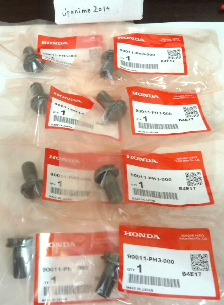"HONDA Flywheel Bolts Set Of 8 Manual 5 speed B18C1 B18C5 B20 B16 90011-PH3-000*