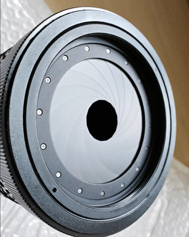 2-44mm Adjustable Iris Diaphragm M58/M65 Camera Lens Module Adapter Ring