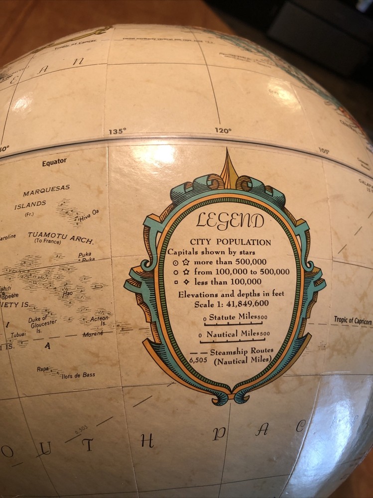 Replogle Globe 12” World Classic Series Raised Relief -no Base