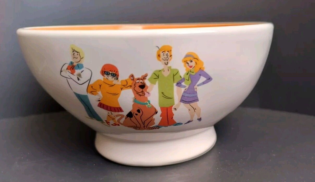 Scooby-Doo & the Gang Rae Dunn SCOOBY SNACKS 5.5"W x 3" H Double Sided Bowl NEW!