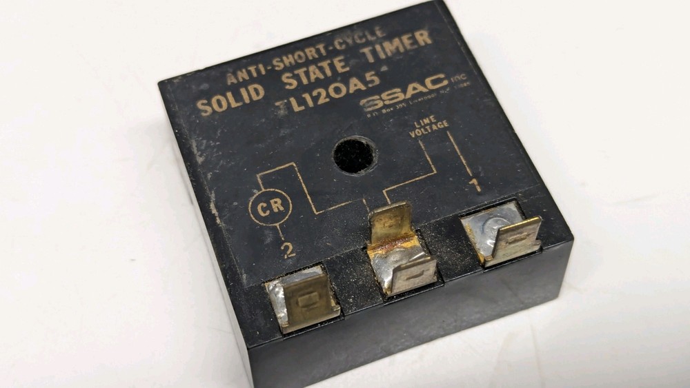 Used SSAC Solid State 5 Minute Timer, TL120A5 PC47-1