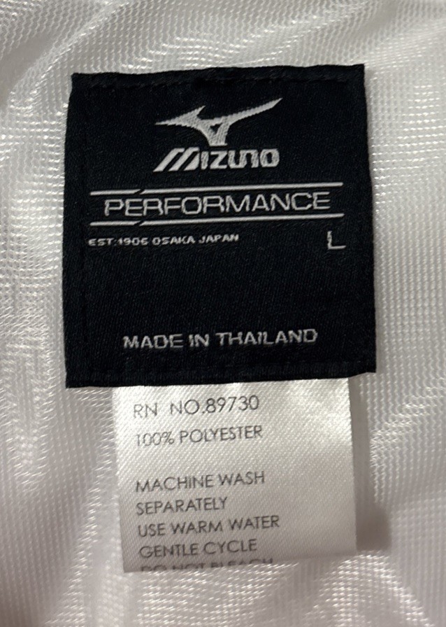 Lot Of 2 MIZUNO Mens Large 17” Inseam White Performance BASEBALL PANTS 1 Practic
