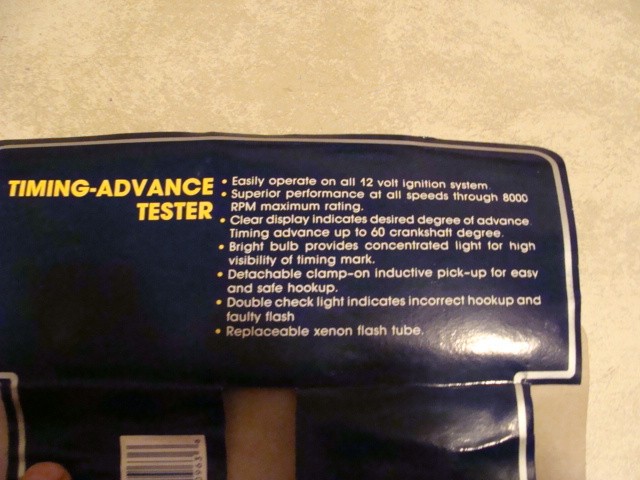 PROLITE Inductive Timing Advance Tester - Not Tested