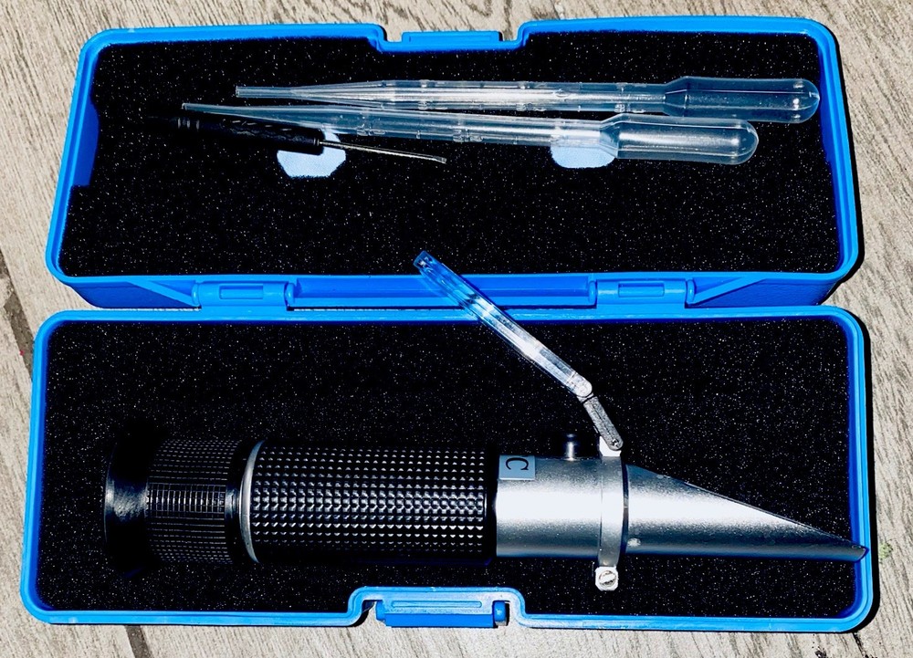 ATC Portable Handheld Refractometer with Case and Accessories