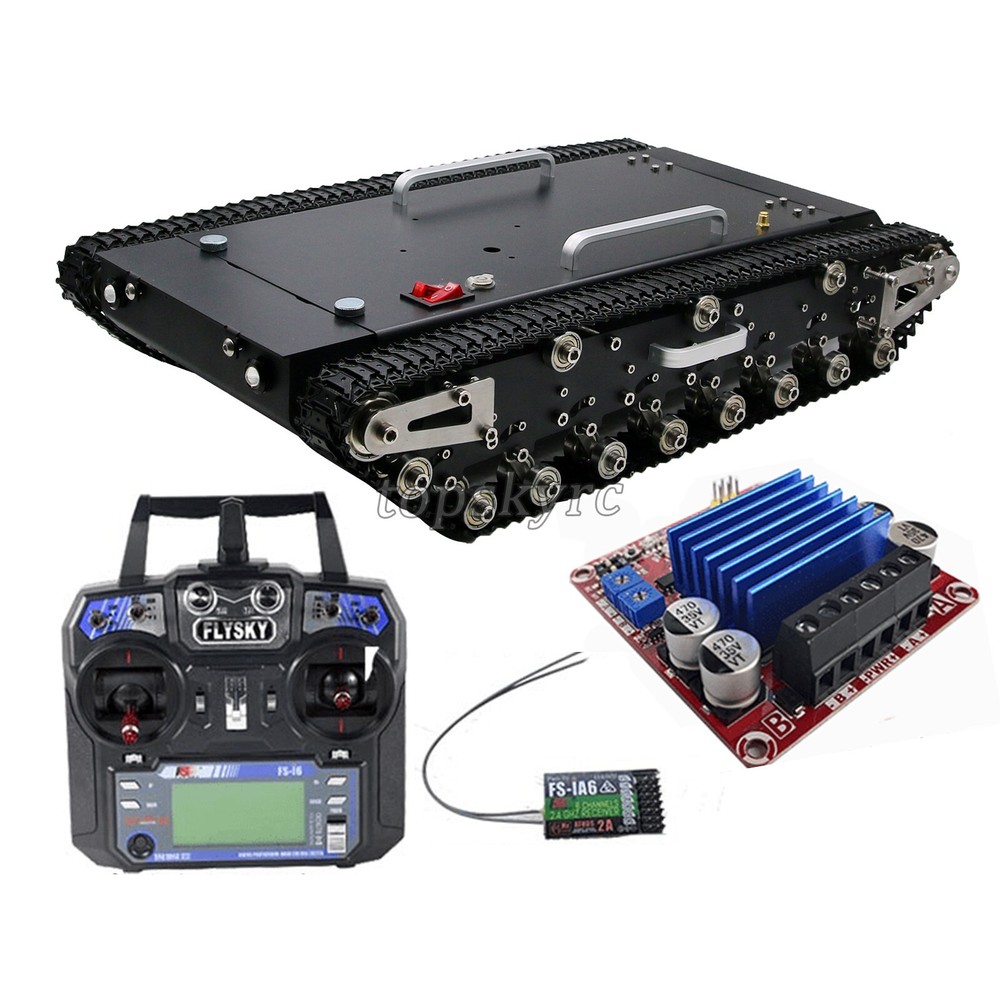 WT-500S Tank Chassis Robot Chassis Remote Control Smart Car with Control System