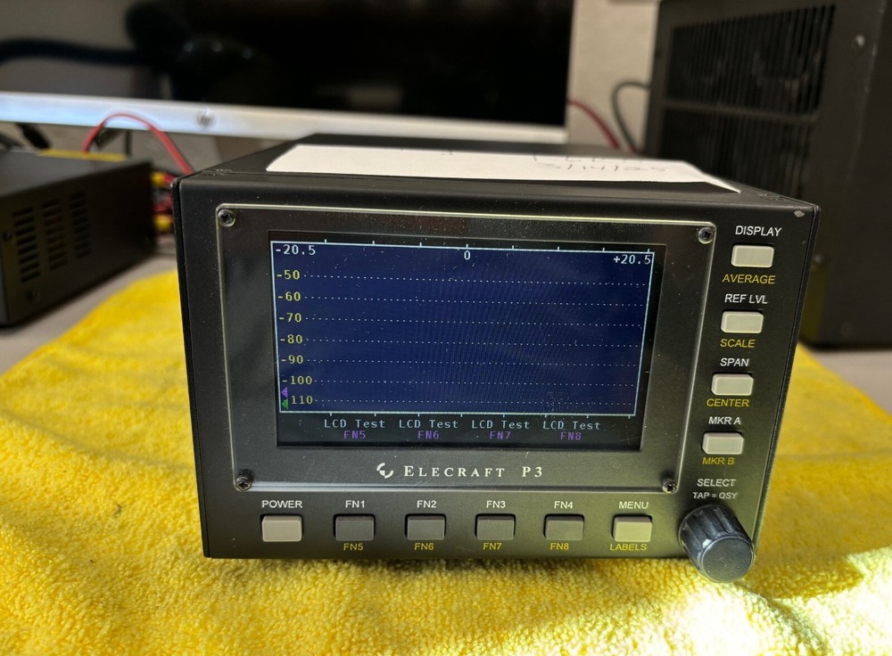 Elecraft P3 Panadapter   -  Works great  with   cables # 140