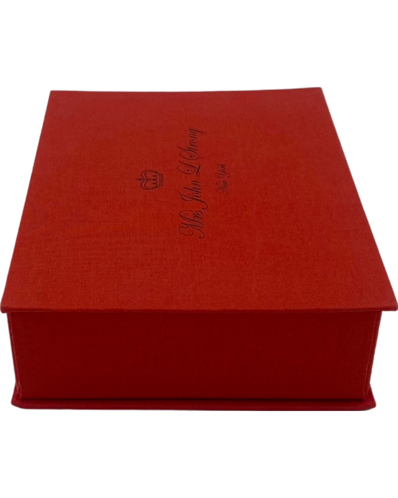 Mrs. John L. Strong Red Presentation Gift Box 6" x 7.5"