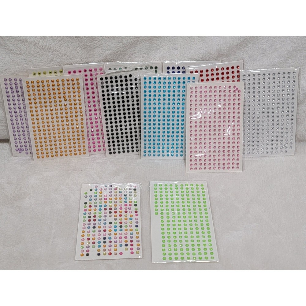 Adhesive Rhinestones 13 pack Crafters BUNDLE