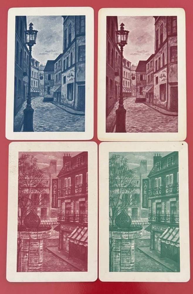 Swap Playing Cards - 4 X Town Scenes