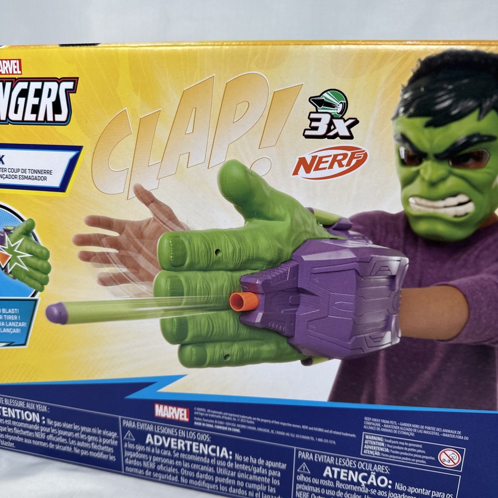 Marvel Avengers Nerf Hulk Thunderclap Blaster