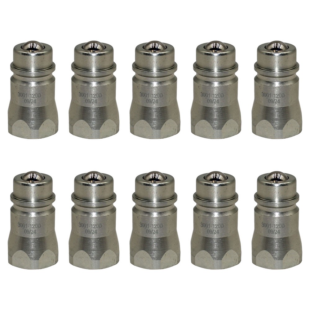 8010-4 10 Pack Male Hydraulic Coupler 1/2" x14 Nptf