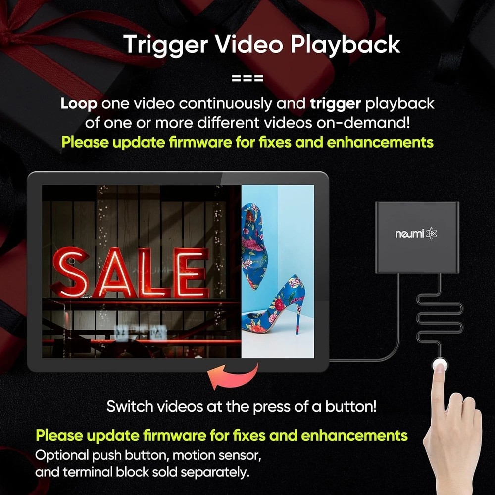 1080P HDMI Digital Media Player - Compact Design for USB & SD Playback