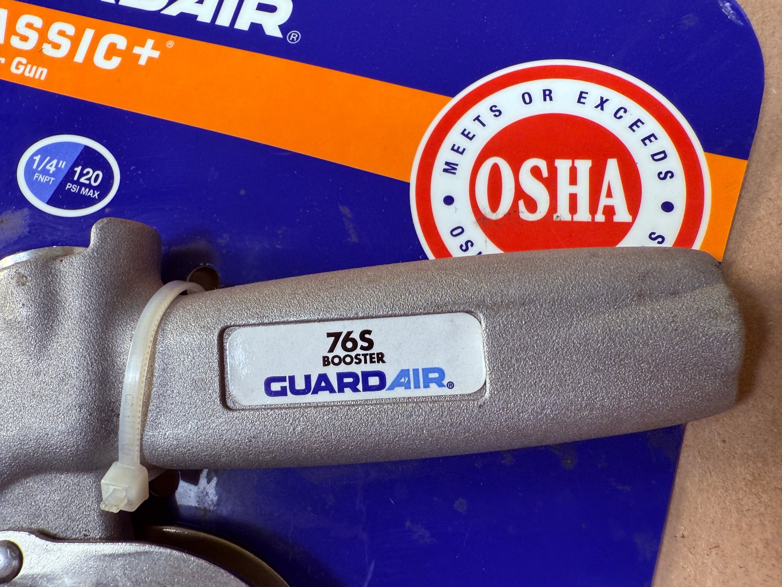 Never Used, In Package - GUARDAIR 76S024 76S Booster Air Gun w/ 24" Extension