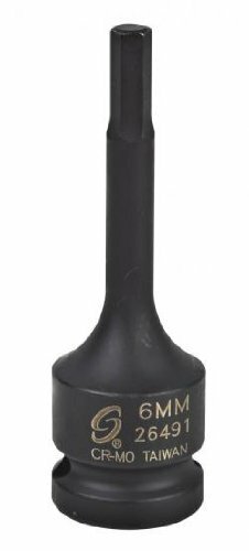 Sunex 26491 1/2" Dr. 6 mm Hex Drive Impact Socket