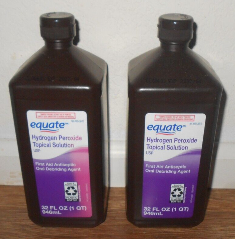 Equate Two 32 Oz Hydrogen Peroxide