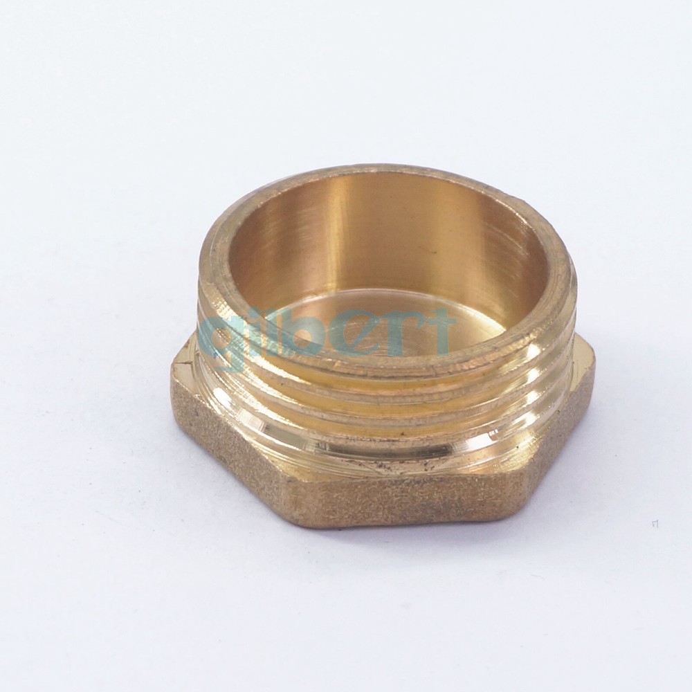 1" BSP Male Brass Countersunk End Cap Hex Head Socket Fitting End Plug