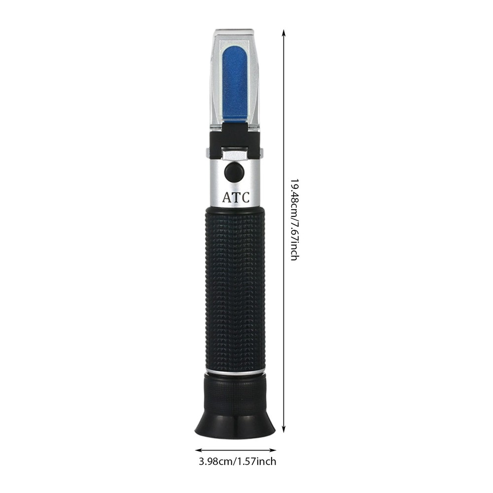Portable Handheld Alcohol Refractometer Tester 0-80% Refractometer ± 1% Accuracy