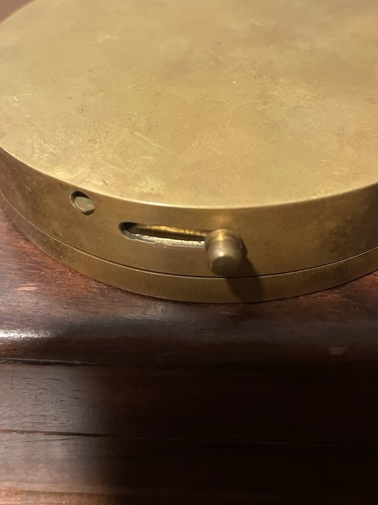 Ectoria 3" Brass Compass with Wooden Box