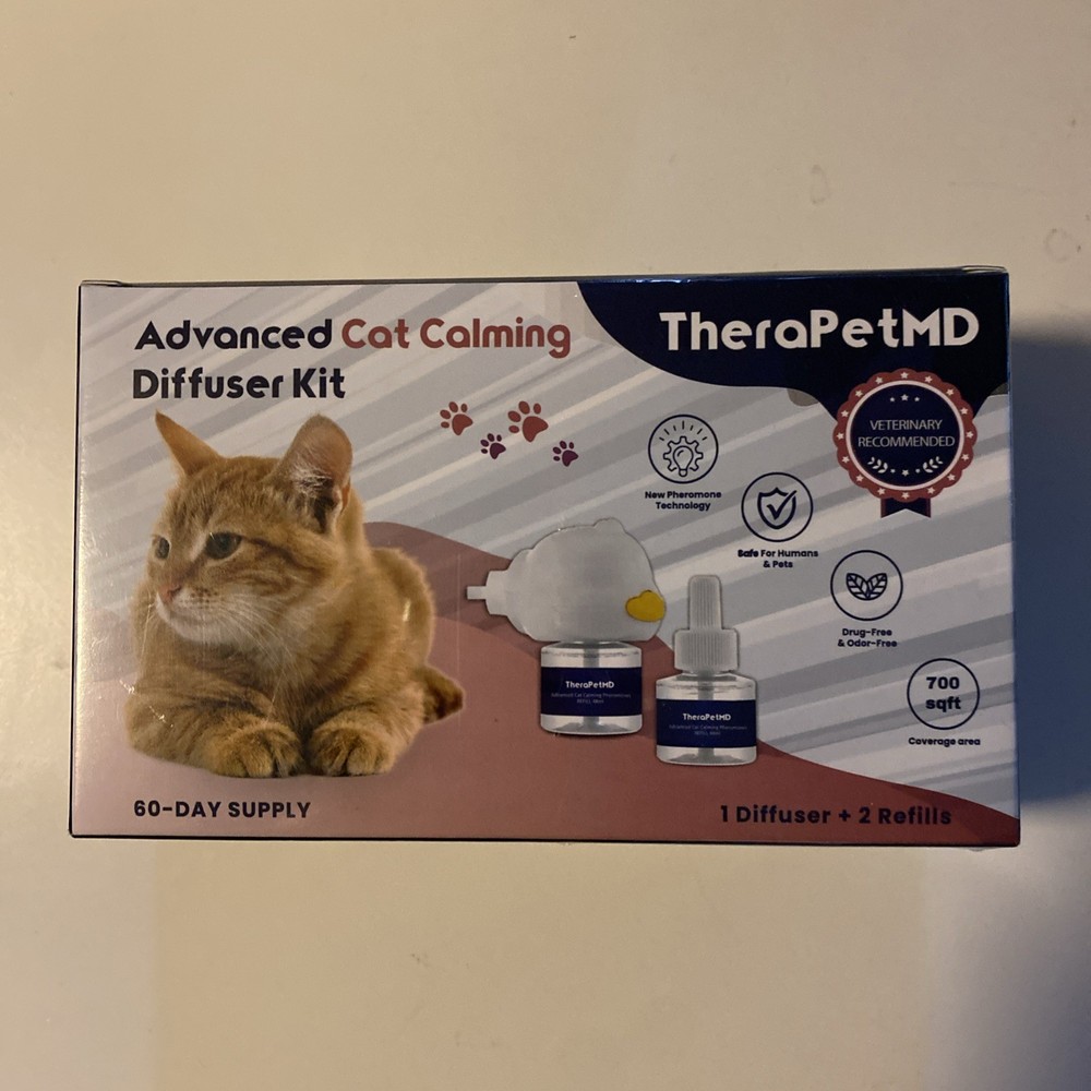 TheraPetMD Advanced Cat Calming Diffuser Kit 60 Day Supply 1 Diffuser 2 Ref B13
