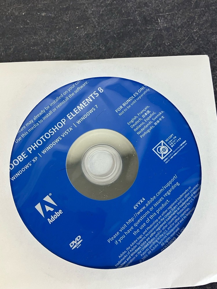 Adobe Photoshop Elements 8 & Adobe Premier Elements 8 - NO BOX - NEW & SEALED.