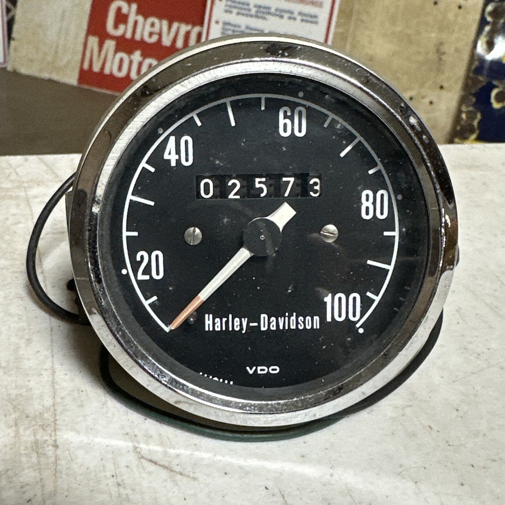 Vintage Harley Davidson VDO Snowmobile, Speedometer ah