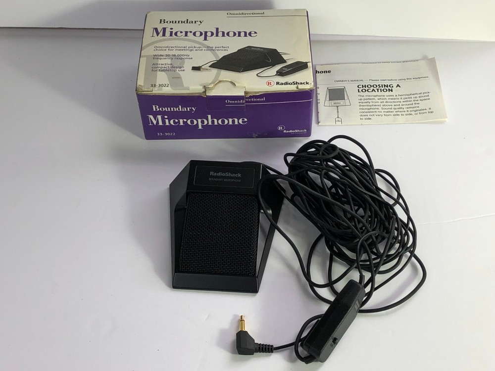 Radio Shack Boundary Microphone Omnidirectional