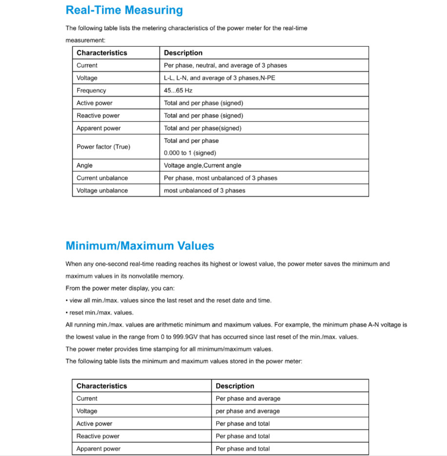ME440 Three-phase Rogowski Power Analyzer Handheld Data Loggoer Electrical Meter
